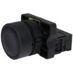 BOT PULSO 22MM PLAST PRETO 1NA