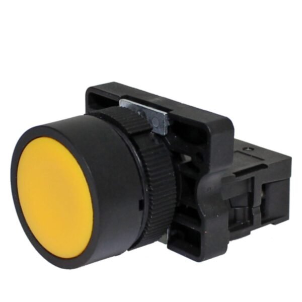 BOT PULSO 22MM PLAST AMARELO 1NA