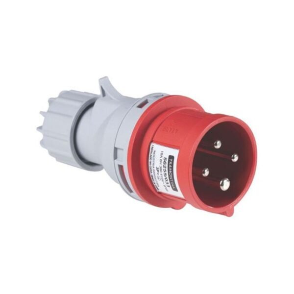 Plugue Industrial N4076 3p+t 16a 380/440v Vermelho 6h Ip44