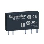 Relé Miniatura Slim Schneider Electric 6A 1 Reversor 24VCC para Acoplamento RSL1AB4BD