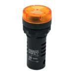 Sinalizador Sonoro Led 22mm Metaltex Amarelo Bz20-2l-y 220v