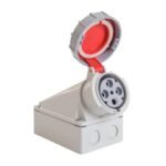 Tomada de Sobrepor Industrial N4506 3p+t 63a 380/415v Vermelha 6h - 148395
