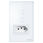 Tomada Com Interruptor Inteligente Etw 1021 Intelbras Branco Branco 127/220v