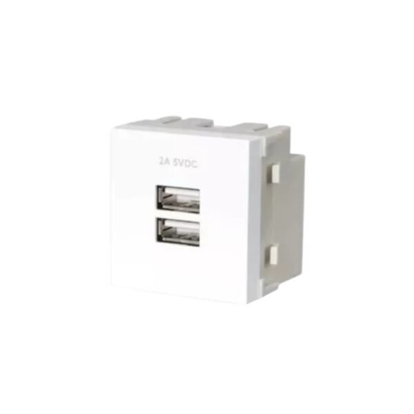 Tomada Mar-Girius Sleek 2 Módulos USB Bivolt 2,0A Dupla