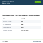 Cabo Flexível 1,5mm² 750V Preto Cobrecom – Vendido por Metro - Imagem 2