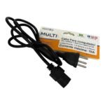 CABO FORCA MICRO 3 X 0,75MM X 1,5MTS PLUG MACHO/ PLUG FEMEA NBR14136