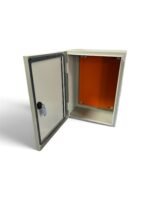 Cx Metal Sob 400 X 300 X 200 Ip65 Porta #20 Cx #20 Plc #18 S/Flange Ral7032 - Imagem 2