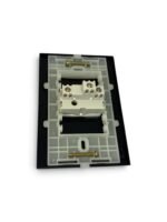 Inter Mar-Girius C/Plc 4X2+Sup Paralelo 10A 250V Ebony/Branco Sleek - Imagem 2