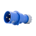 Plug Industrial 2P+T 32A 220/240V Azul 6H Metaltex